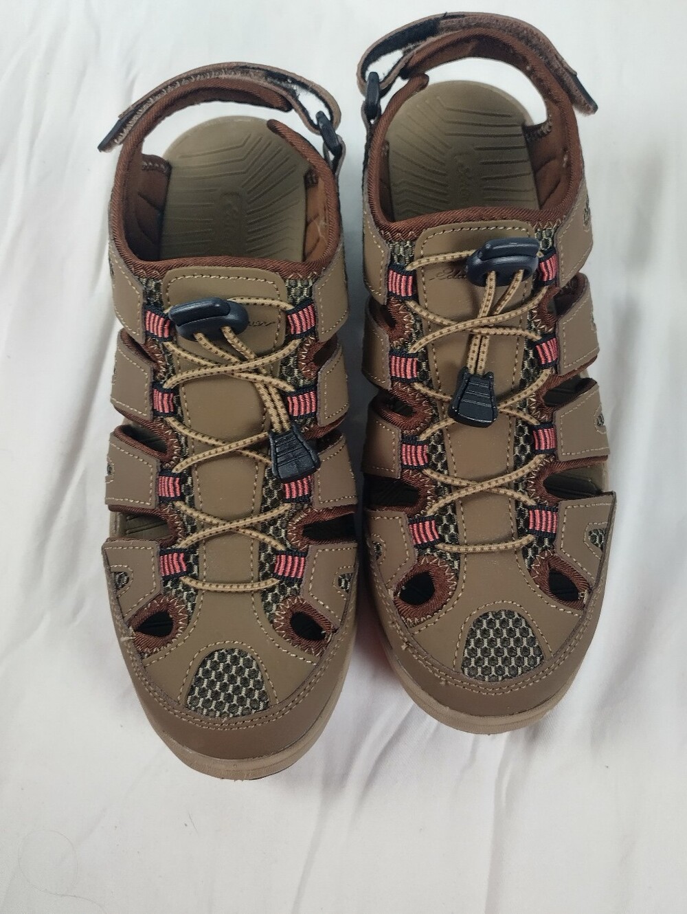 Eddie Bauer Blakely Women's Size 7 Closed Toe Hiking Water Shoes Brown Leather - Picture 11 of 11